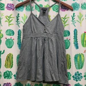 Racer back babydoll tank
